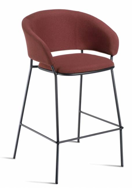 Кресло полубарное с обивкой Nuta Light Plus Stool 67 575х570х940 мм