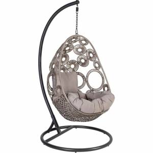 Подвесное кресло RONDO с подушками 105x105xH194см, ножка: стальная труба