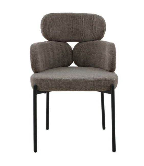 Стул DikLine 1311 т.к Темно-бежевая UF925-3, опоры черные