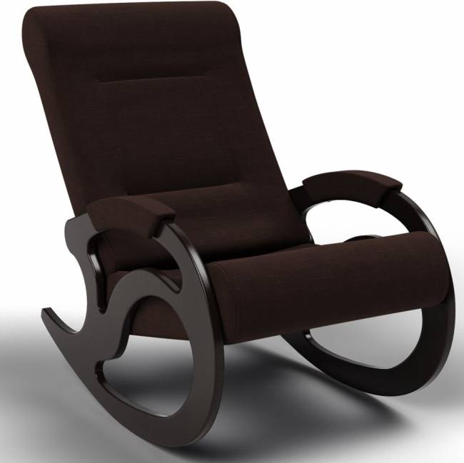 Кресло-качалка Вилла, ткань шоколад