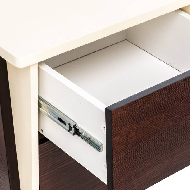 ТВ-тумба Leset "Сканди" Дуб шампань, компаньон Орех Орех