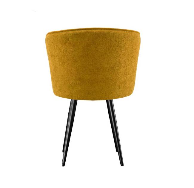Стул DikLine 348 поворотный P08/L07 горчица, ножки черные