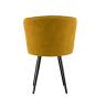 Стул DikLine 348 поворотный P08/L07 горчица, ножки черные