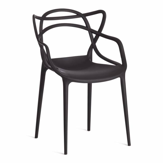 Стул Cat Chair (mod. 028) пластик, 53 x 59 x 82,5 см, черный (Black 3010) (Комплект из 2 шт.) черный пластик Стул Cat Chair (mod. 028) пластик, 53 x 59 x 82,5 см, черный (Black 3010) (Комплект из 2 шт.) черный пластик