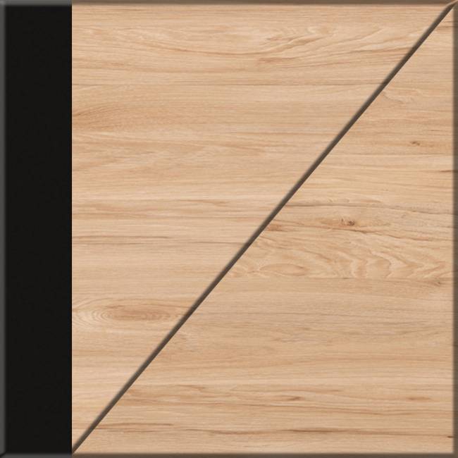 Рабочее место для двоих человек из двух письменных столов и комода Брюс цвет чёрный/Battle rock Santiago/столешница МДФ ель карпатская