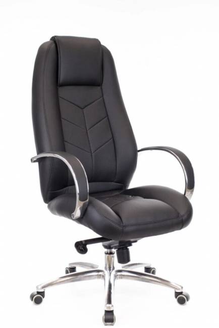 Офисное кресло Drift Lux M, натуральная кожа, черный