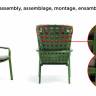 Подушка для кресла Folio зеленый 1265х860х70 мм