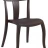 Стул пластиковый Toro-S Rattan коричневый 490х550х840 мм