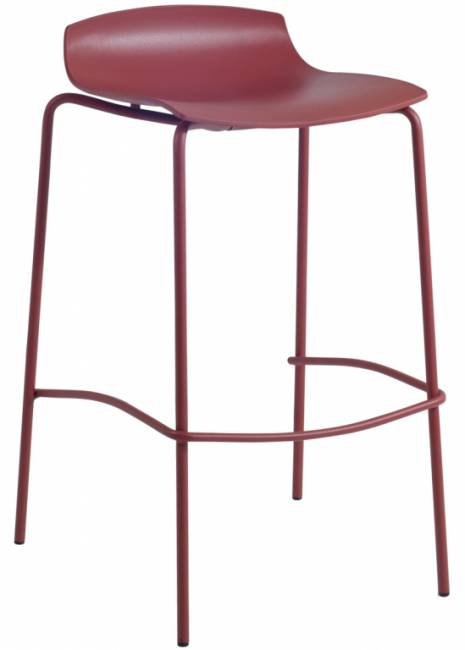 Табурет пластиковый барный X-Treme BSS Pro кирпично-красный 520х510х830 мм Табурет пластиковый барный X-Treme BSS Pro кирпично-красный 520х510х830 мм