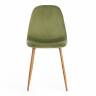 Стул BREEZE (mod. 4724) Велюр/металл , 44 х 53 х 87 см, Green (зеленый) HLR54 / натуральный (Комплект из 4 шт.) зеленый Велюр/металл