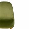 Стул BREEZE (mod. 4724) Велюр/металл , 44 х 53 х 87 см, Green (зеленый) HLR54 / натуральный (Комплект из 4 шт.) зеленый Велюр/металл