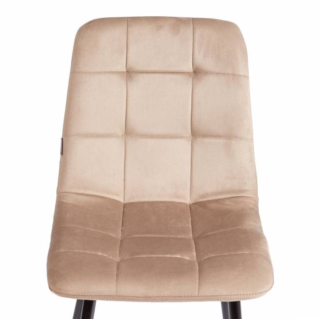 Стул CHILLY (mod. JSC-220) / 1 шт. в упаковке Велюр/металл , 44,5х52,5х88 см, Beige (бежевый) HLR8 / черный бежевый Велюр/металл Стул CHILLY (mod. JSC-220) / 1 шт. в упаковке Велюр/металл , 44,5х52,5х88 см, Beige (бежевый) HLR8 / черный бежевый Велюр/металл