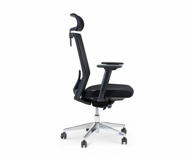 Новинки офисное кресло / Hertz  / красная сетка / черный пластик / база алюминий