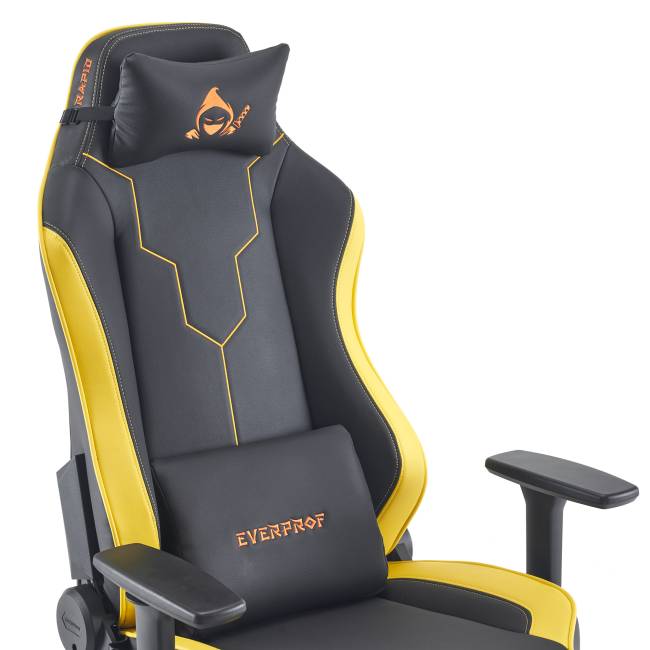 Геймерское кресло Everprof Rapid Экокожа Желтый