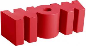 Скамья пластиковая дизайнерская Wow Standard 1470х430х430 мм