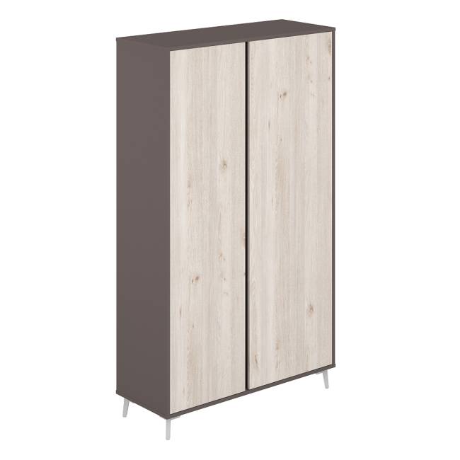 SR.304.WF.DN / Шкаф высокий комбинированый 1166х450х2000 / корпус: вольфрам; фасады: дуб тоскана