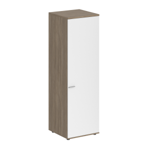 SG.823.WH.OD.R / Гардероб 600х600х1955, з.ст HDF, правый / корпус: белый; фасад: дуб темный