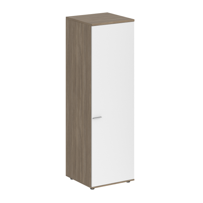 SG.823.WH.OD.R / Гардероб 600х600х1955, з.ст HDF, правый / корпус: белый; фасад: дуб темный