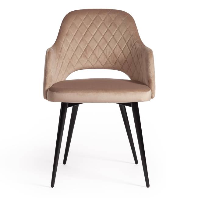 Кресло VALKYRIA (mod. 711) / 1 шт. в упаковке ткань/металл, 55х55х80 см, высота до сиденья 48 см, бежевый barkhat 5/черный бежевый ткань/металл Кресло VALKYRIA (mod. 711) / 1 шт. в упаковке ткань/металл, 55х55х80 см, высота до сиденья 48 см, бежевый barkhat 5/черный бежевый ткань/металл