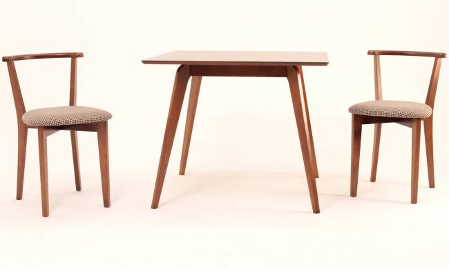 Стол Arki М 100 орех со стульями Франк ПМ орех/гусиная лапка