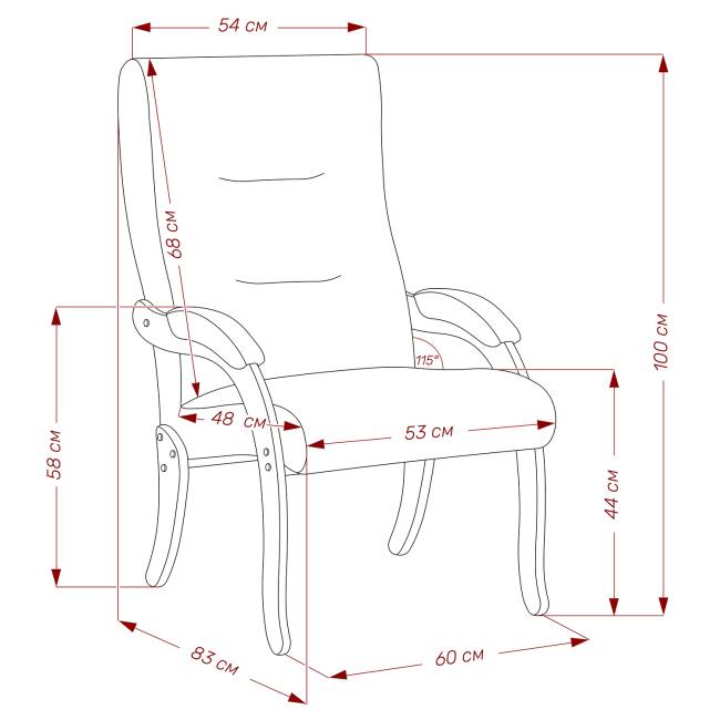 Кресло Leset Дэми Слоновая кость Malmo 28 (коричневый)