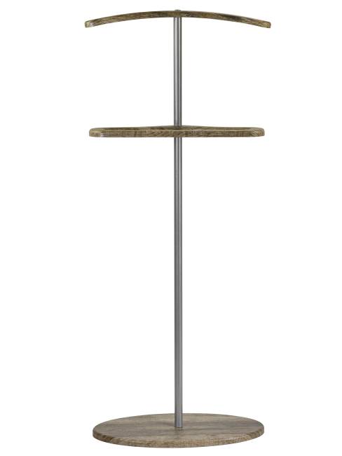 Вешалка костюмная Дэви 3 металлик/дуб крымский состаренный Вешалка костюмная Дэви 3 металлик/дуб крымский состаренный