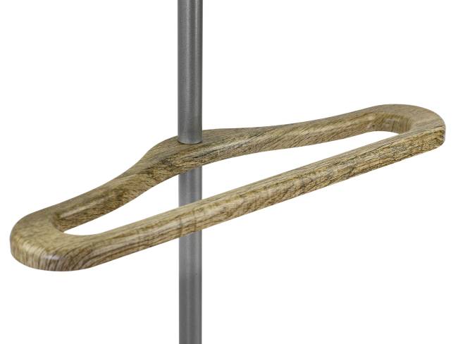 Вешалка костюмная Дэви 3 металлик/дуб крымский состаренный Вешалка костюмная Дэви 3 металлик/дуб крымский состаренный