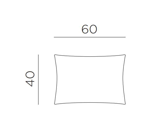 Подушка декоративная Maximo 60x40 тимьян 600х400 мм