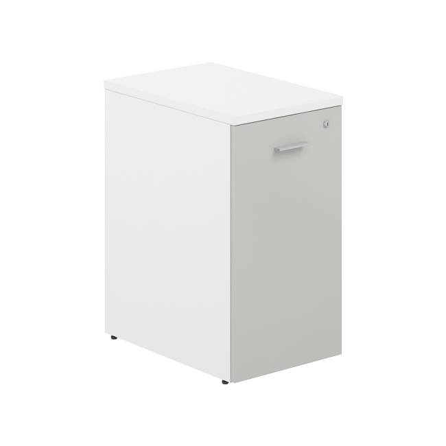 Тумбы-органайзеры / Тумба-органайзер 400х600х750 / корпус: белый; фасад: серый бархат