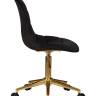 Набор 2 шт Офисное кресло для персонала DOBRIN MONTY GOLD, чёрный велюр (MJ9-101)