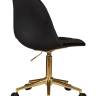 Набор 2 шт Офисное кресло для персонала DOBRIN MONTY GOLD, чёрный велюр (MJ9-101)