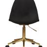 Набор 2 шт Офисное кресло для персонала DOBRIN MONTY GOLD, чёрный велюр (MJ9-101)