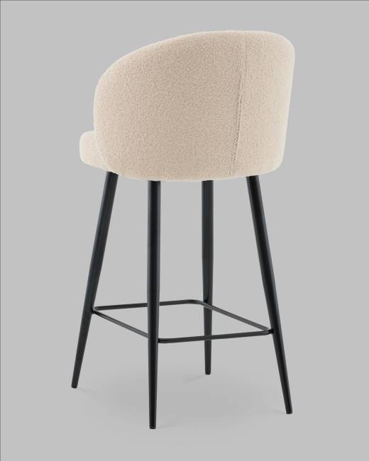 Стул полубарный Ханнингем букле бежевый