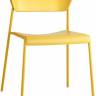 Стул пластиковый Lisa Technopolymer желтый 510х540х760 мм
