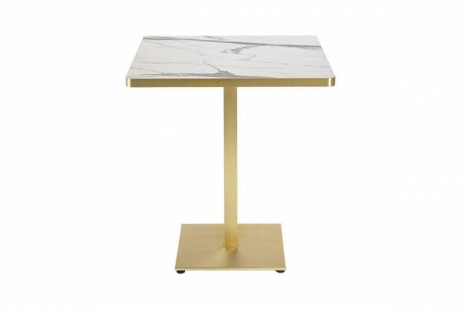 Столешница квадратная Laminate для подстолья Tiffany белый мрамор Каррара 700х700х30 мм