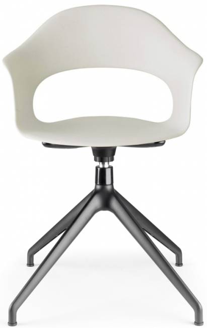 Кресло офисное пластиковое Lady B черный, лен 570х600х820 мм