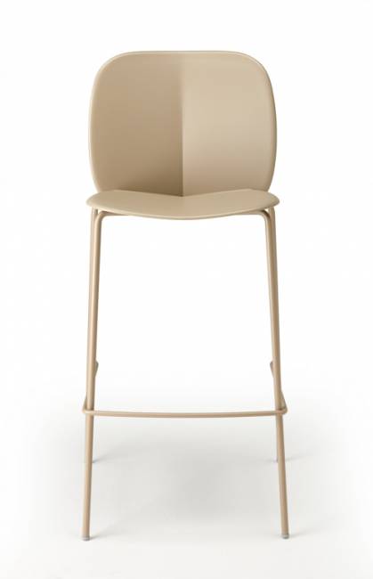 Стул пластиковый полубарный Mentha Go Green тортора 490х520х1010 мм