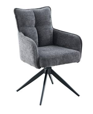 Стул DikLine 6826 т.к Серая Raven 15, опоры черные