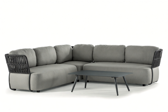 Столик металлический кофейный Jolly черный 1100х700х340 мм