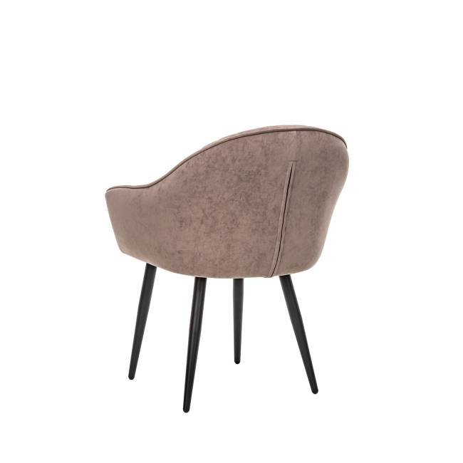 Стул с подлокотниками Leset Вайд, каркас Черный, велюр Латте Латте Черный Стул с подлокотниками Leset Вайд, каркас Черный, велюр Латте Латте Черный