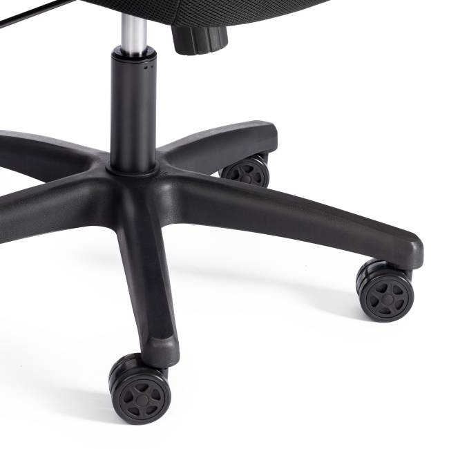 Кресло PILOT (24) флок/ткань, черный/черный/коричневый, 35/TW-11/6 черный/черный/коричневый флок/ткань