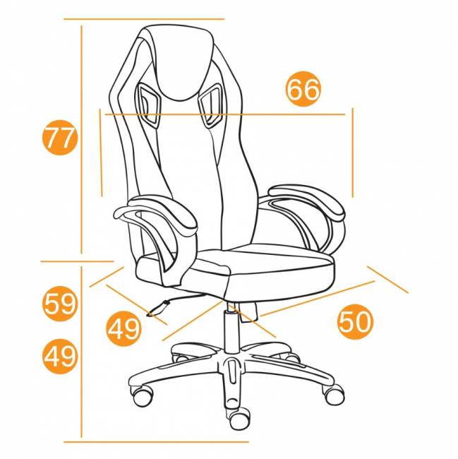 Кресло PILOT (24) флок/ткань, черный/черный/коричневый, 35/TW-11/6 черный/черный/коричневый флок/ткань