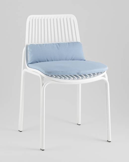 Стул Louran с подушкой белый 2 шт.