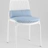 Стул Louran с подушкой белый 2 шт.