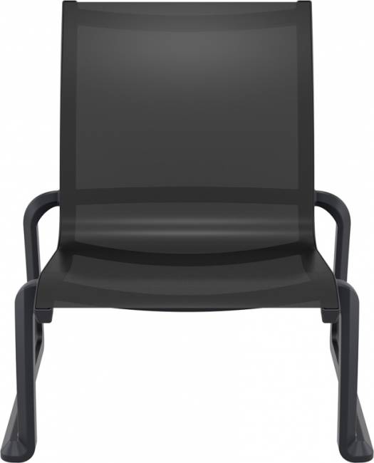 Стул пластиковый Pacific Lounge черный 760х800х850 мм