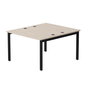 Бенч-система на 2 места Everprof EVO на металлокаркасе 1180х670(1370)x755 Дуб Соната/Черный