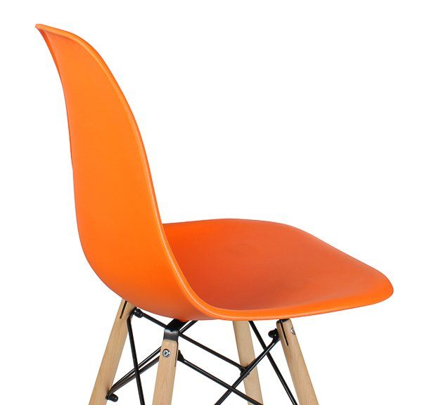 Стул дизайнерский "EAMES DSW" , оранжевый 