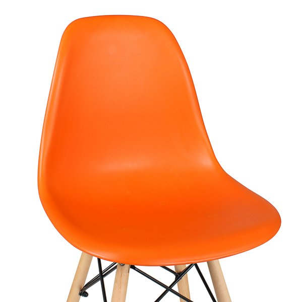 Стул дизайнерский "EAMES DSW" , оранжевый 