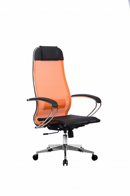 Кресло МЕТТА-4(MPRU)/подл.131/осн.004, оранжевый