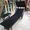 Шезлонг-лежак металлический 501 черный 1820х730х400 мм Шезлонг-лежак металлический 501 черный 1820х730х400 мм